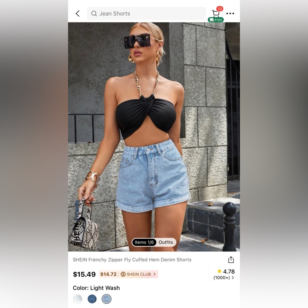 Shein Jean Shorts